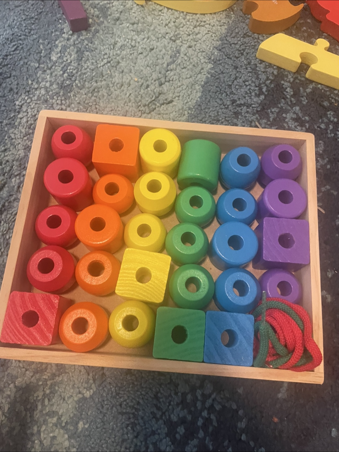Melissa & Doug Lacing Beads Toy
