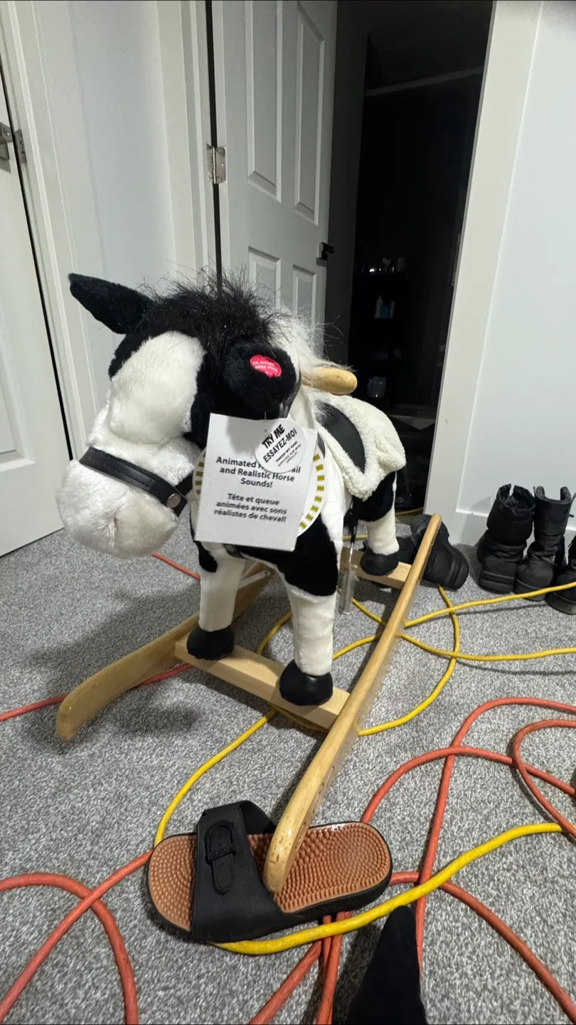 Animated Realistic Horse Sound Rocking Horse thumbnail