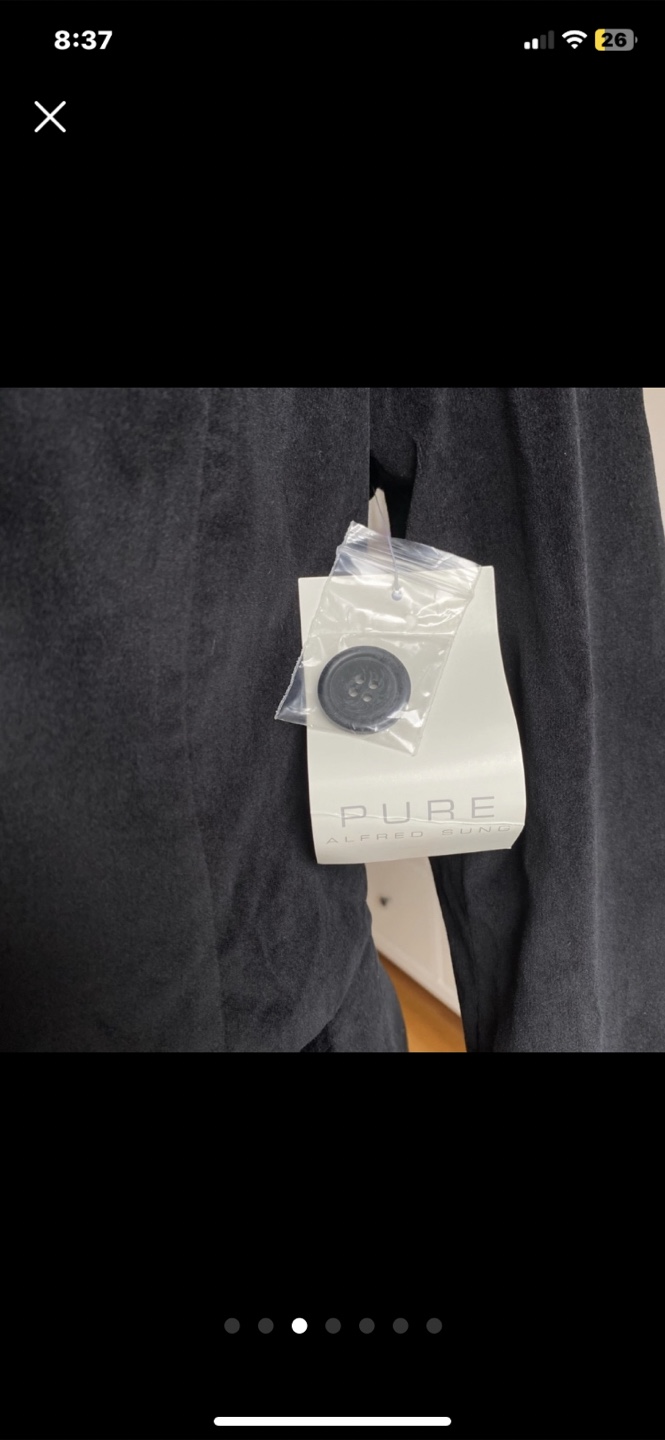 PURE Alfred Sung Black Velvet Blazer - Size S - photo 3