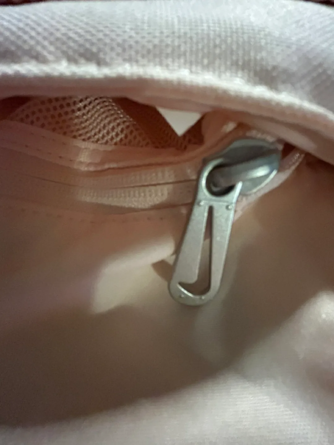 Nike Faux Fur Pale Pink Crossbody Bag image indicator(6)