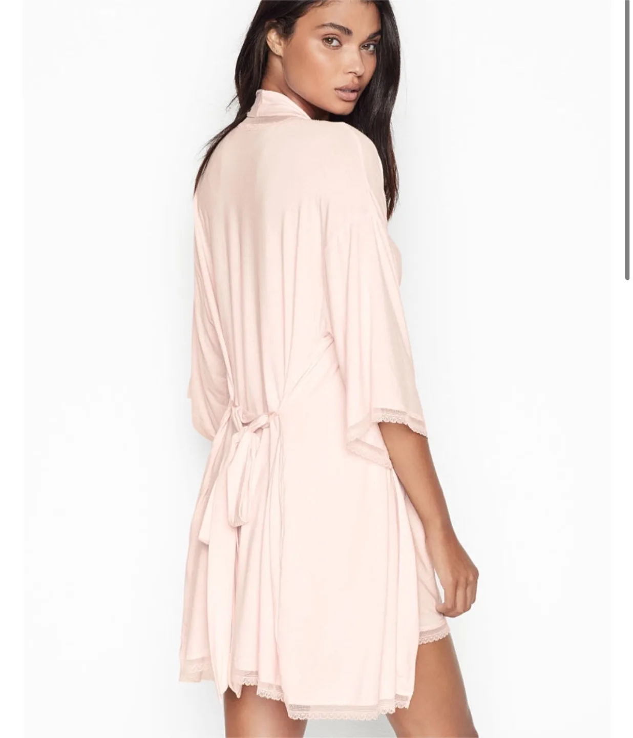 (NEW) Heavenly by Victoria’s Secret - Robe Loungewear with Lace image indicator(2)