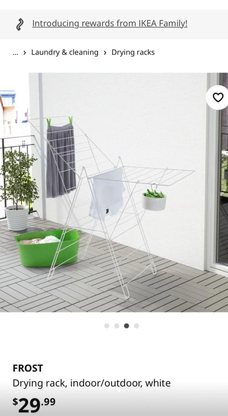 Folding Clothes Drying Rack in excellent condition image indicator(2)