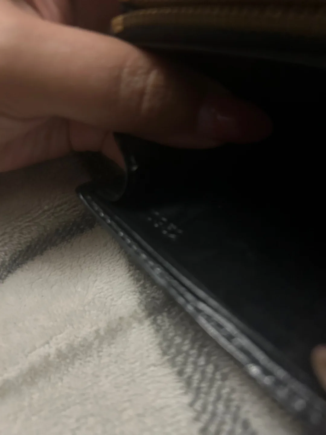 Louis Vuitton Black Epi Leather Chain Wallet image indicator(6)