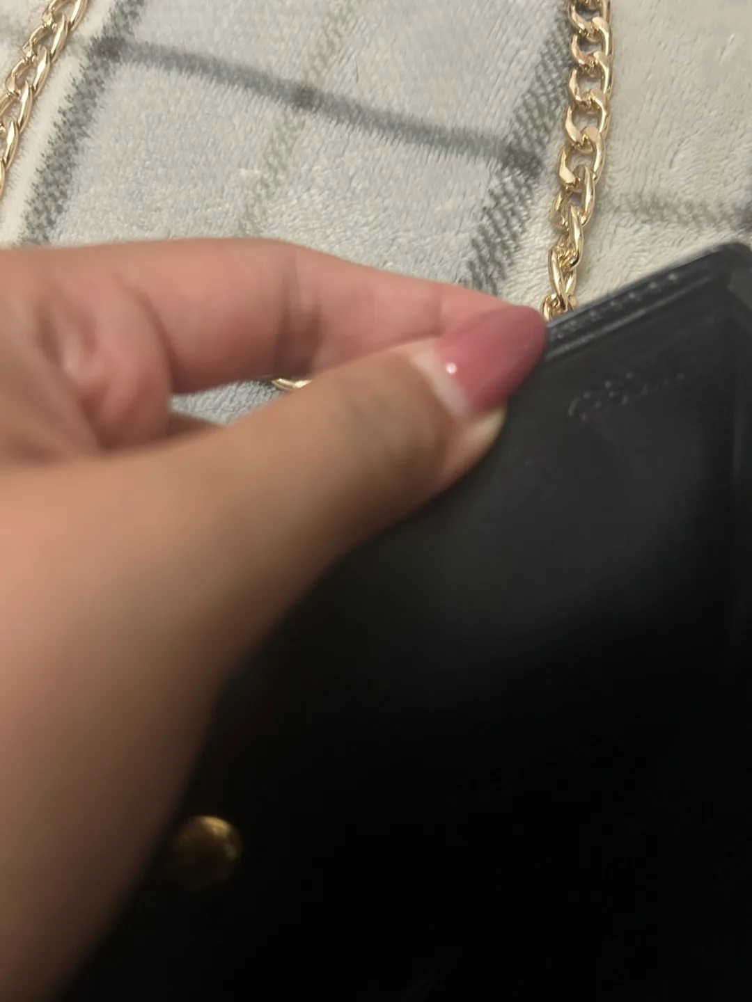 Louis Vuitton Black Epi Leather Chain Wallet image indicator(7)