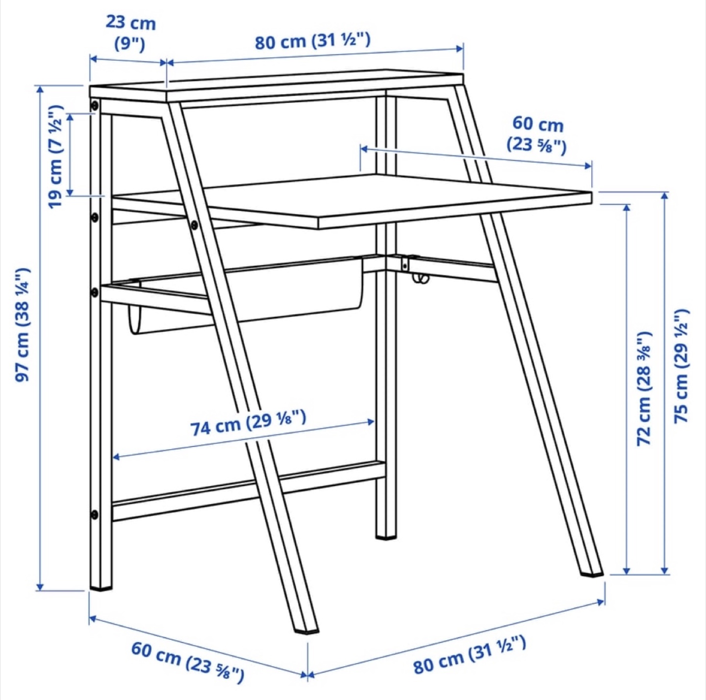 IKEA MITTPLAN desk white - photo 3