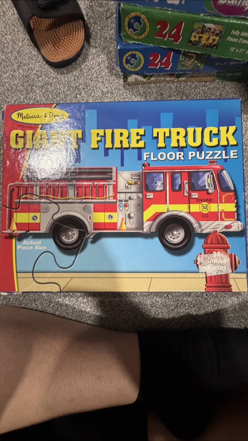 Melissa & Doug Giant Fire Truck Floor Puzzle