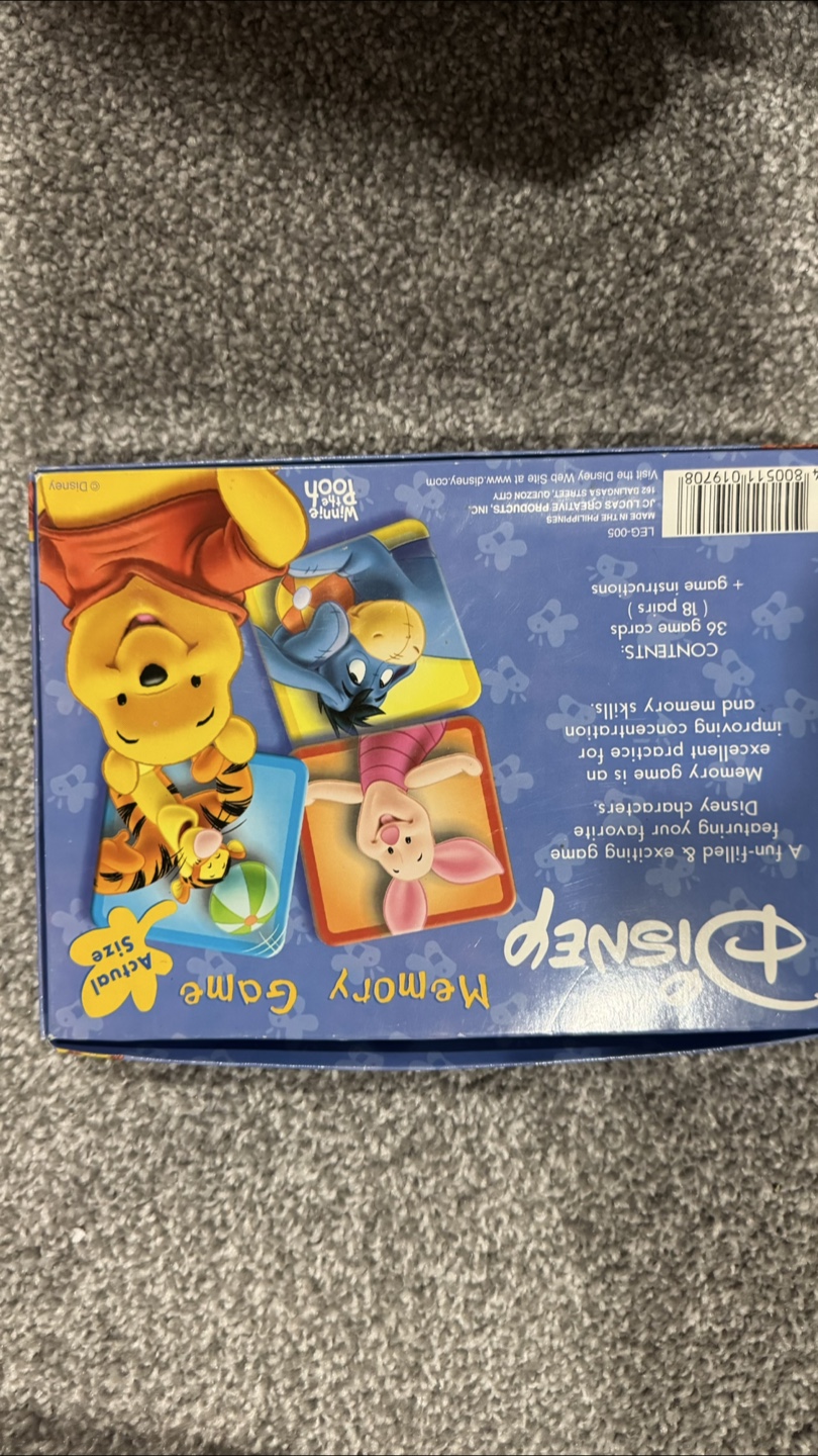 Disney Winnie the Pooh Memory Game - photo 3