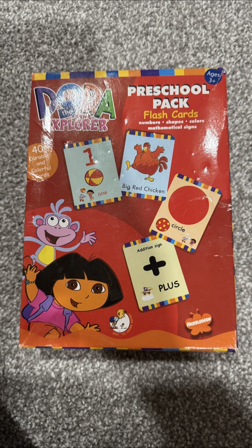 Dora the Explorer Preschool Pack Flash Cards