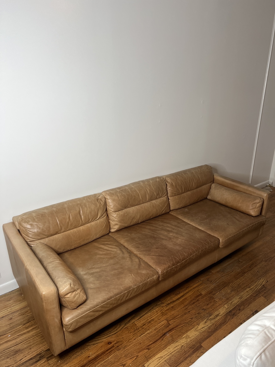 West Elm Leather Couch – $400 (Originally $2800)
