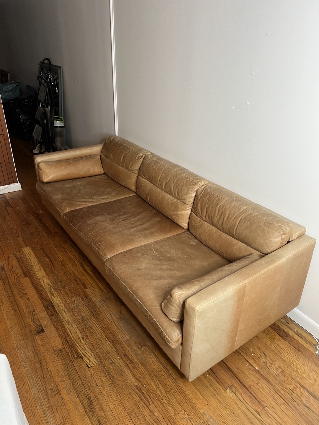 West Elm Leather Couch – $400 (Originally $2800) - photo 3