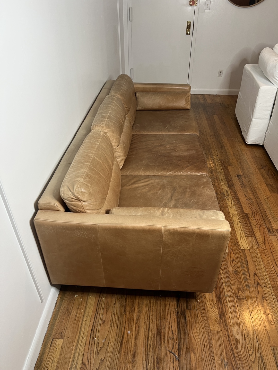 West Elm Leather Couch – $400 (Originally $2800) - photo 2