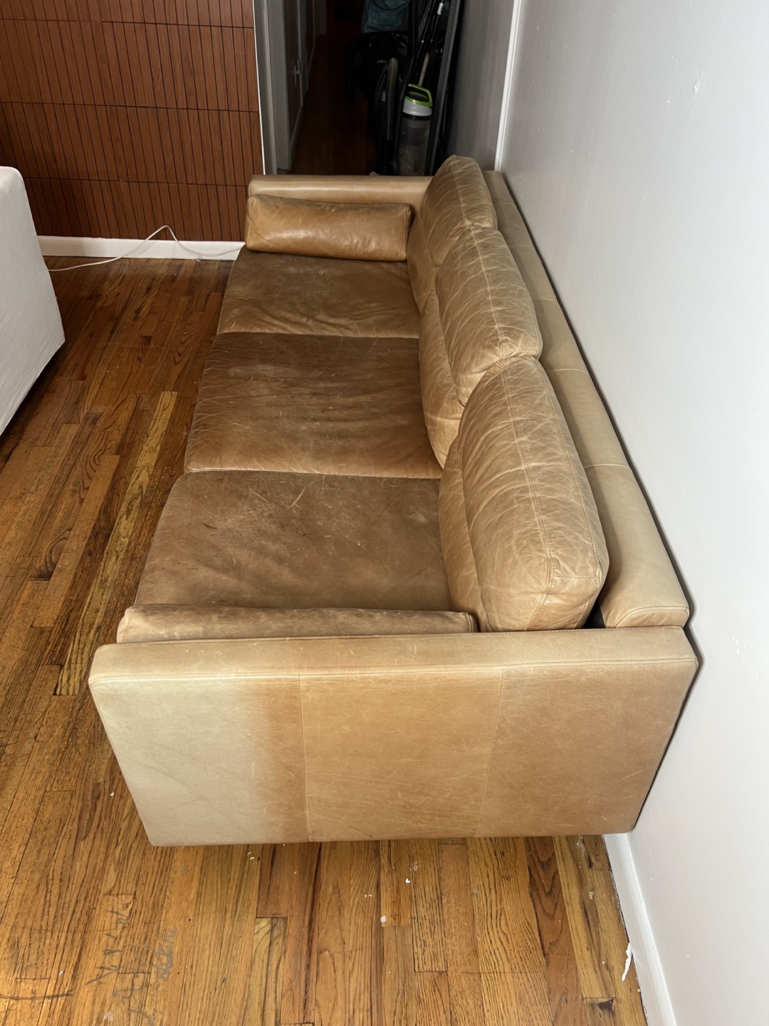 West Elm Leather Couch – $400 (Originally $2800) - photo 4