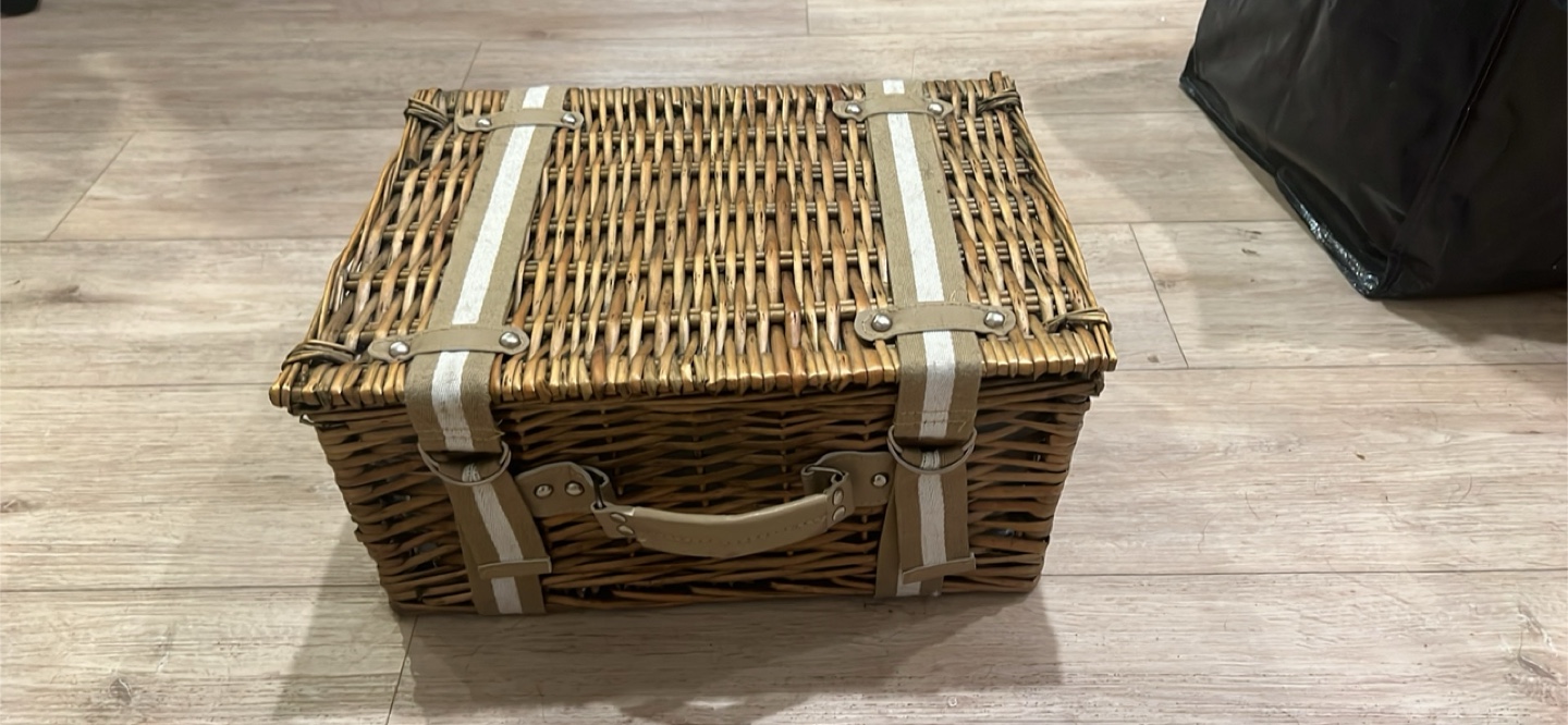 Wicker Picnic Basket Set