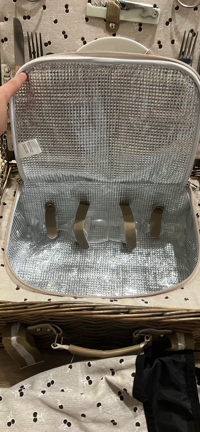 Wicker Picnic Basket Set - photo 3