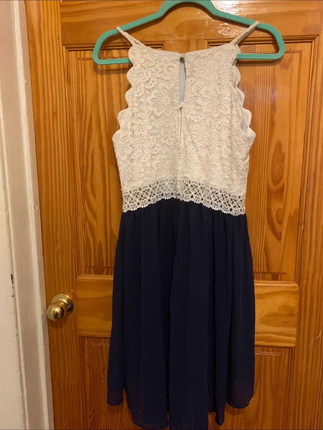 Lace Top Navy Dress image indicator(2)