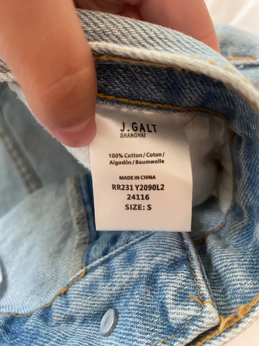 Brandy Melville Denim Mini Skirt - Size Small image indicator(3)