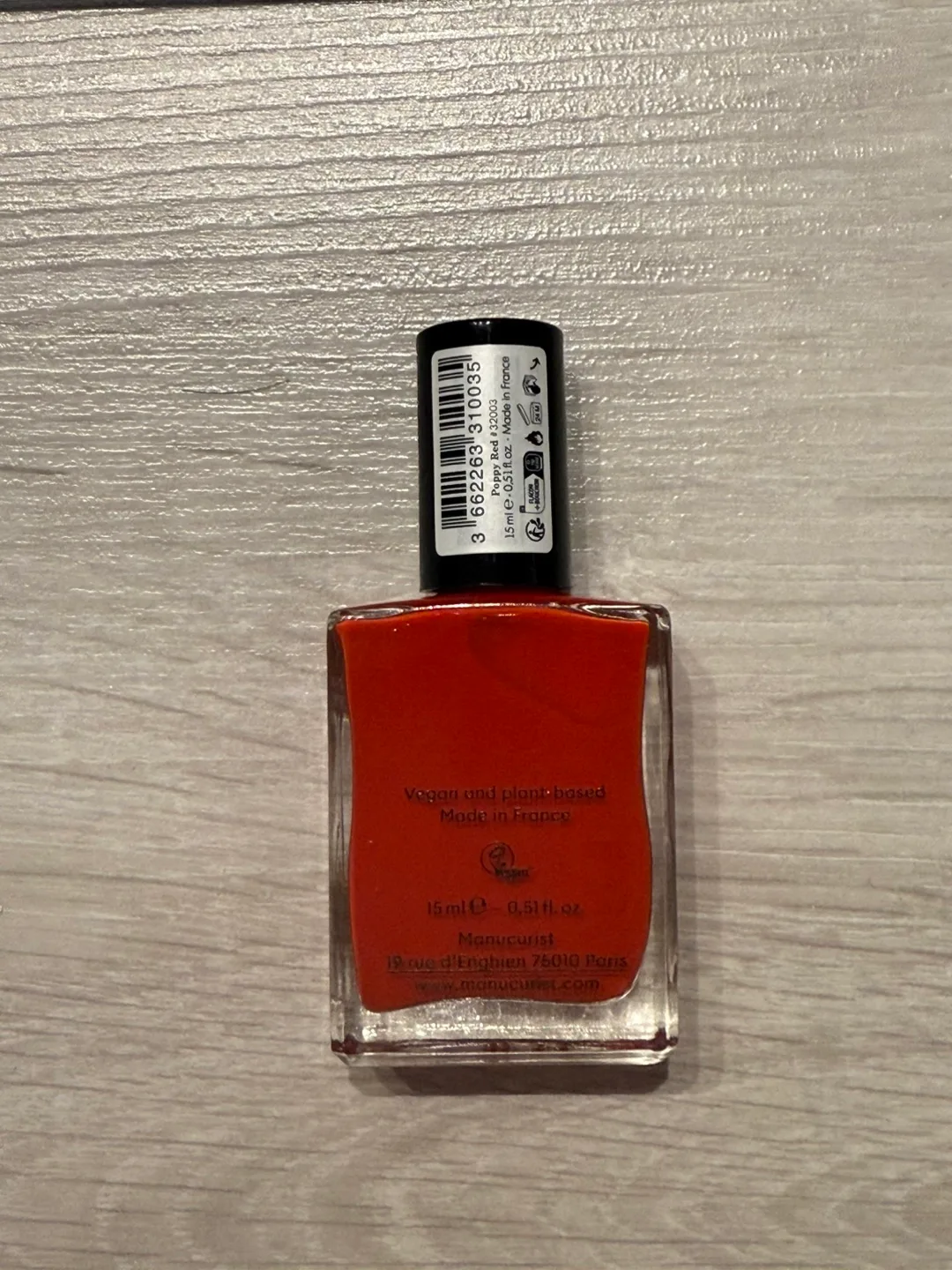 UNOPENED Manucurist Green Nail Polish - Poppy Red image indicator(2)