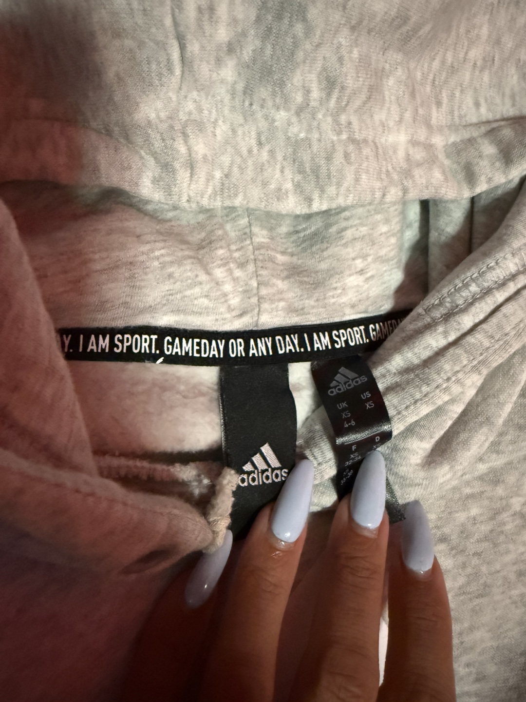 Adidas Grey Hoodie, Size XS - photo 2