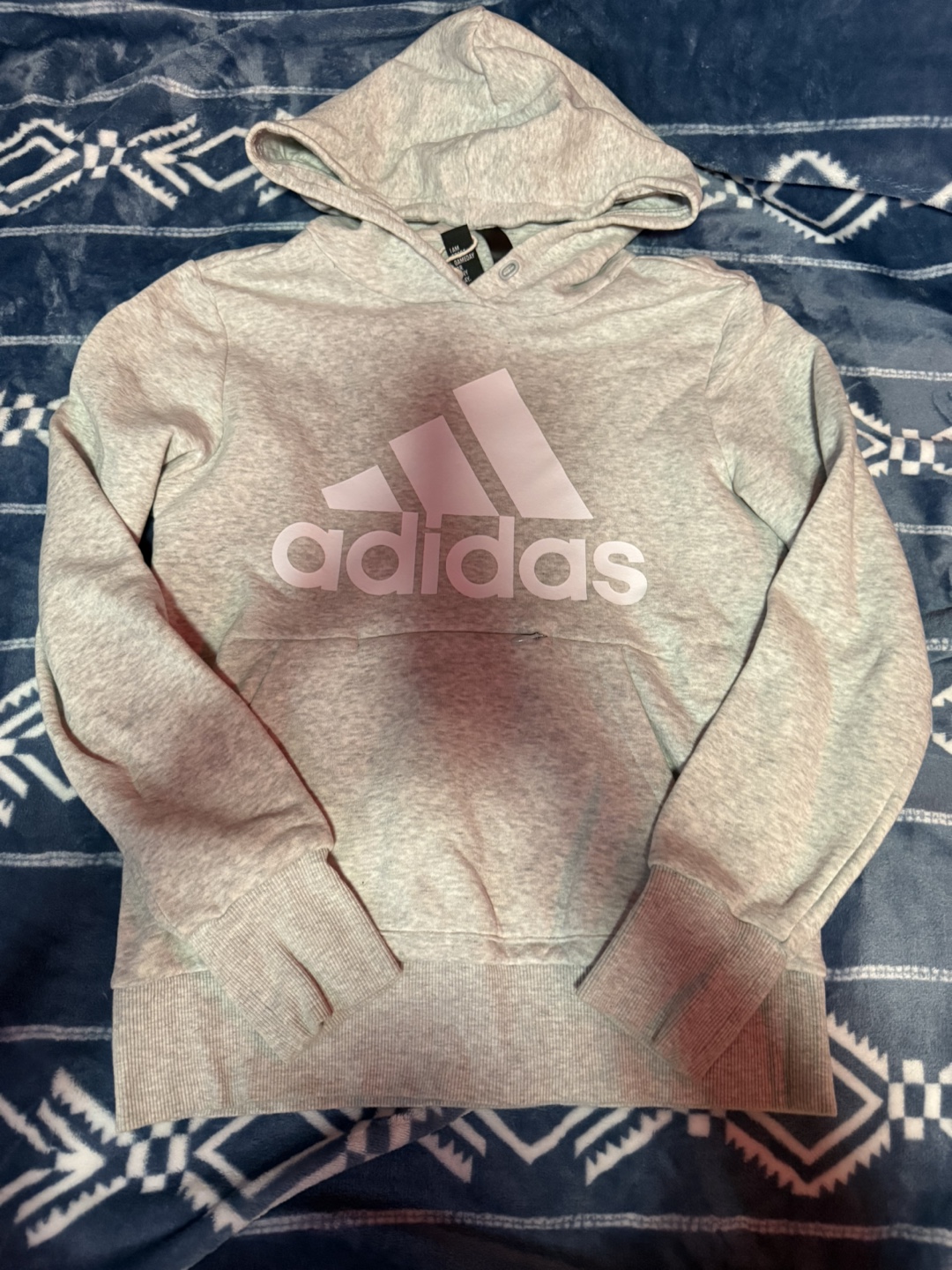 Adidas Grey Hoodie, Size XS