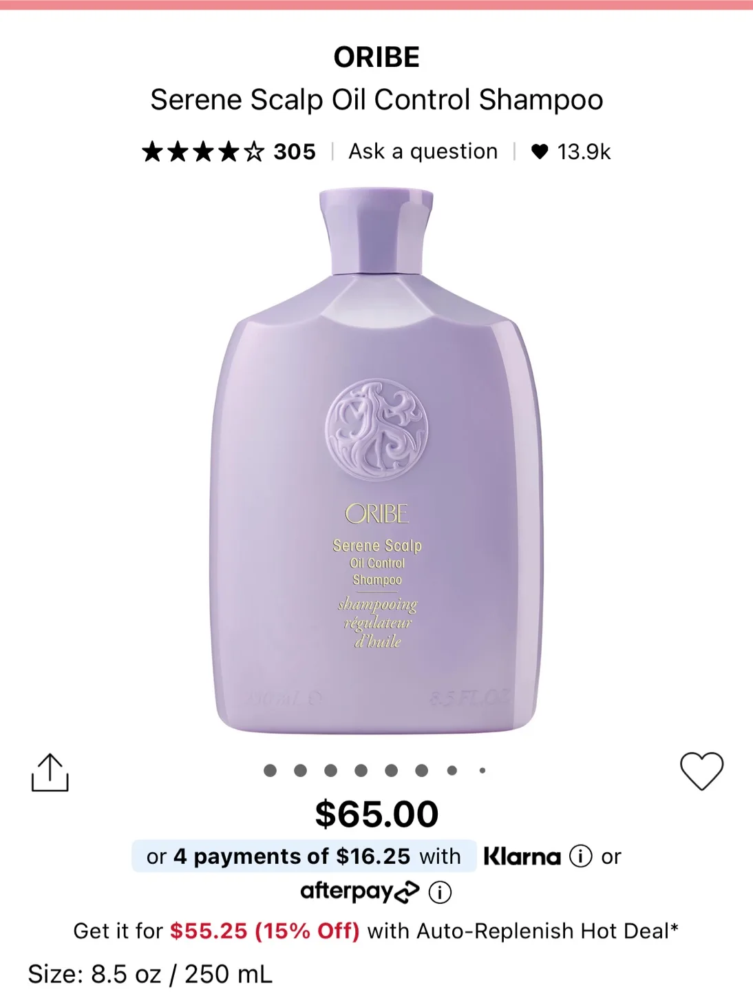 Oribe Serene Scalp Oil Control Shampoo - New image indicator(5)