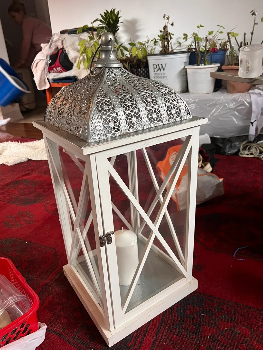 White Decorative Lantern thumbnail