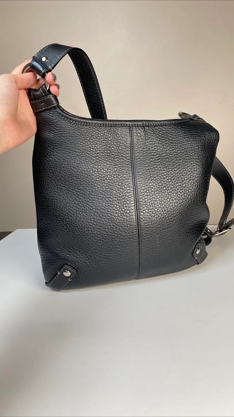 Coach Black Leather Shoulder Bag image indicator(5)