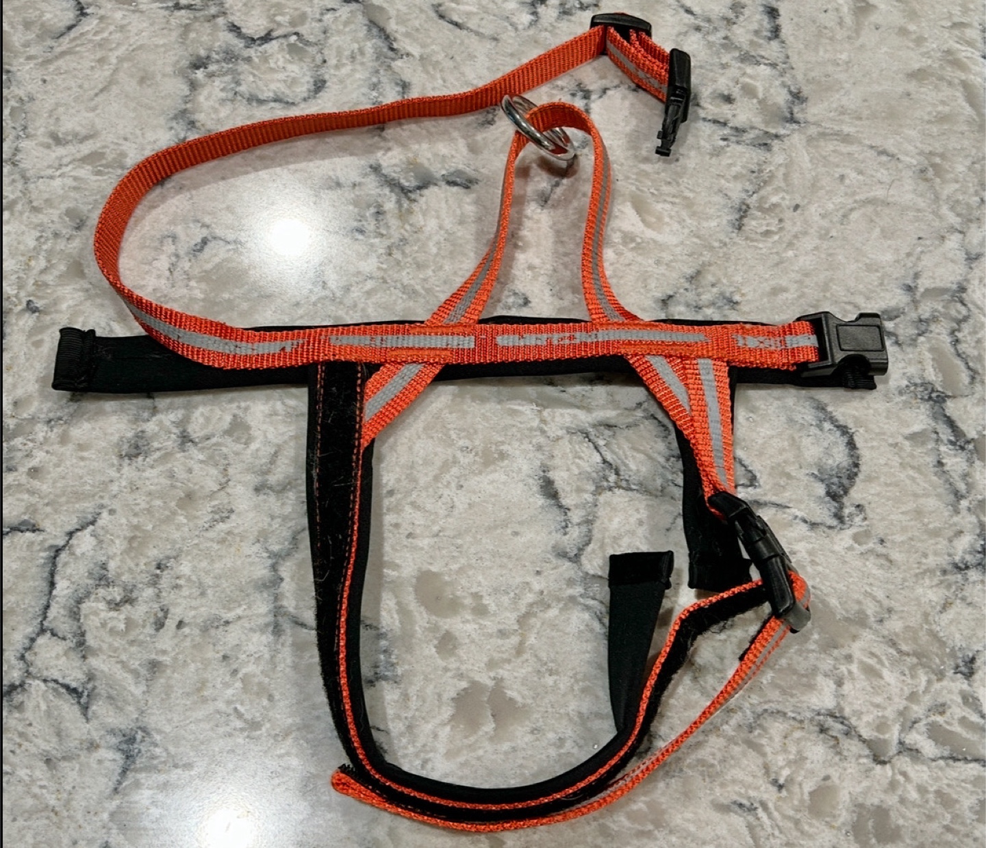 Orange Reflective Adjustable Back Clip Dog Harness - photo 2