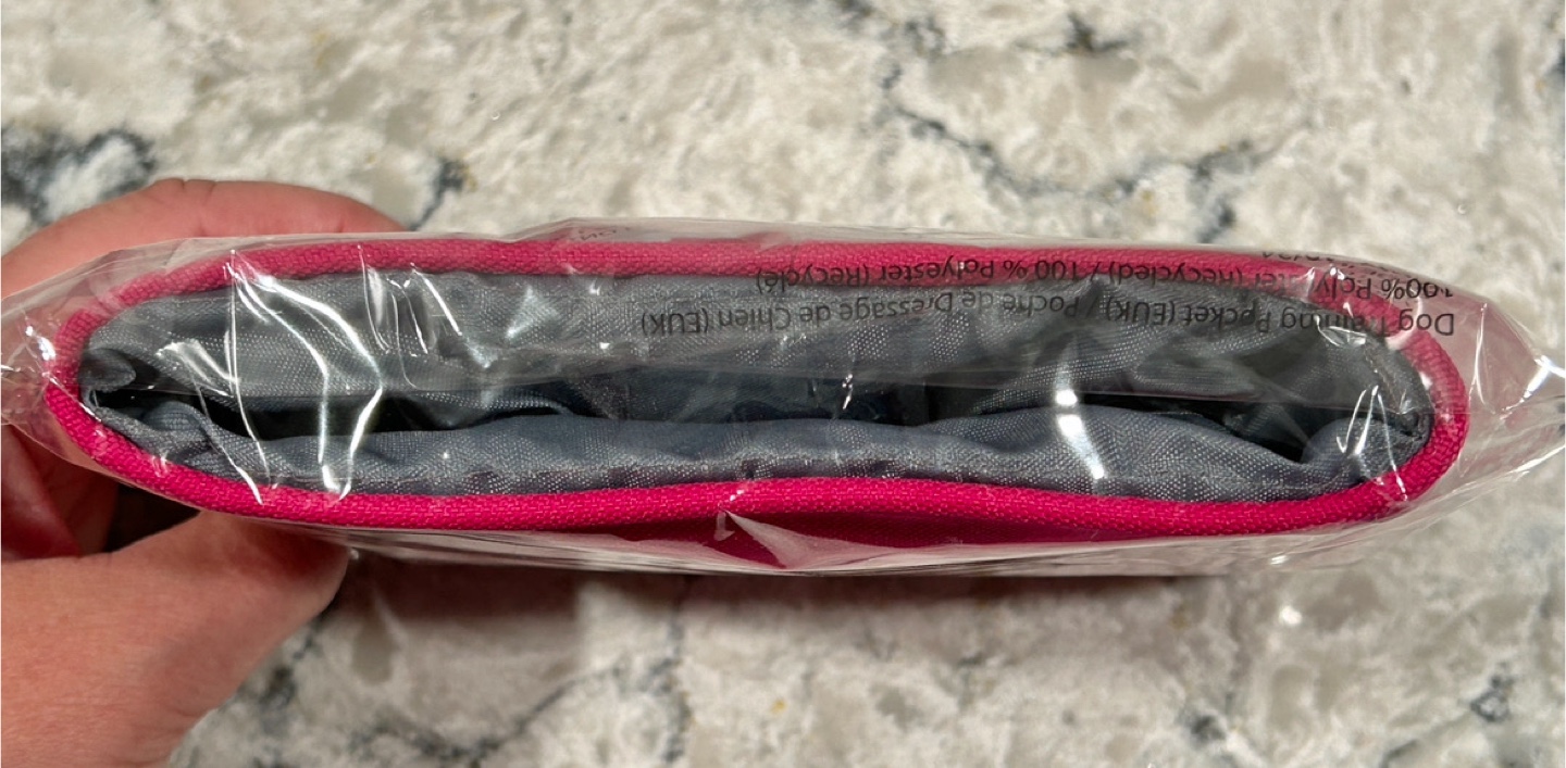 Pink Treat Pouch and Red/Orange Plastic Poop Bag Holder - photo 5