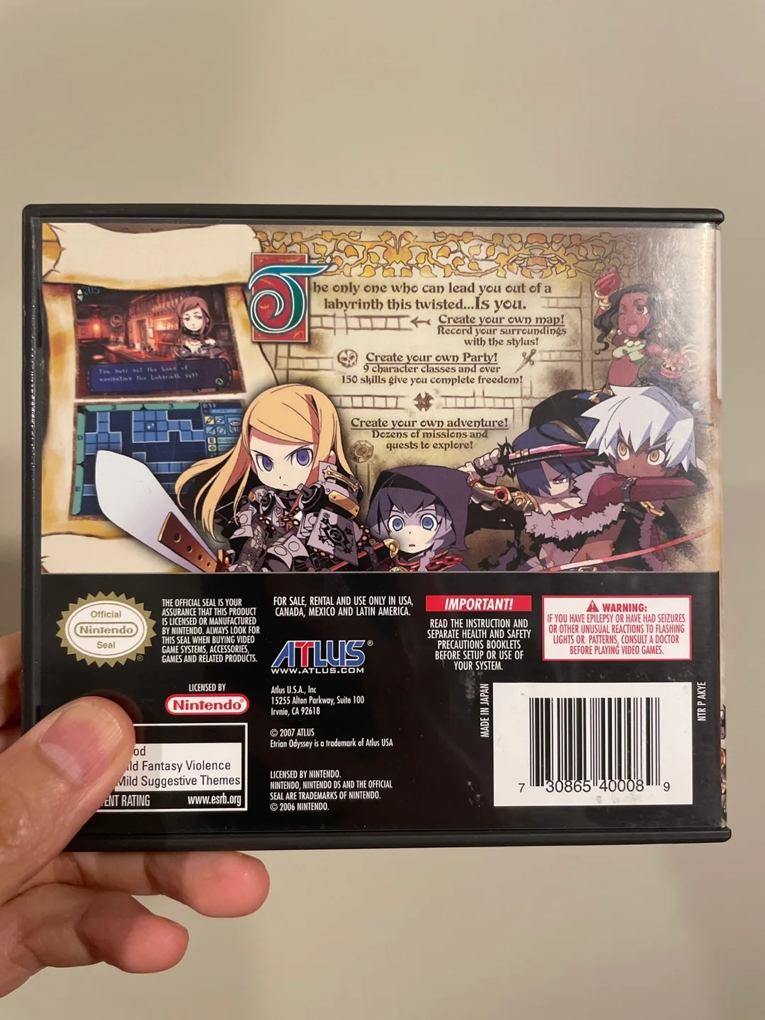 Etrian Odyssey Nintendo DS Game image indicator(2)