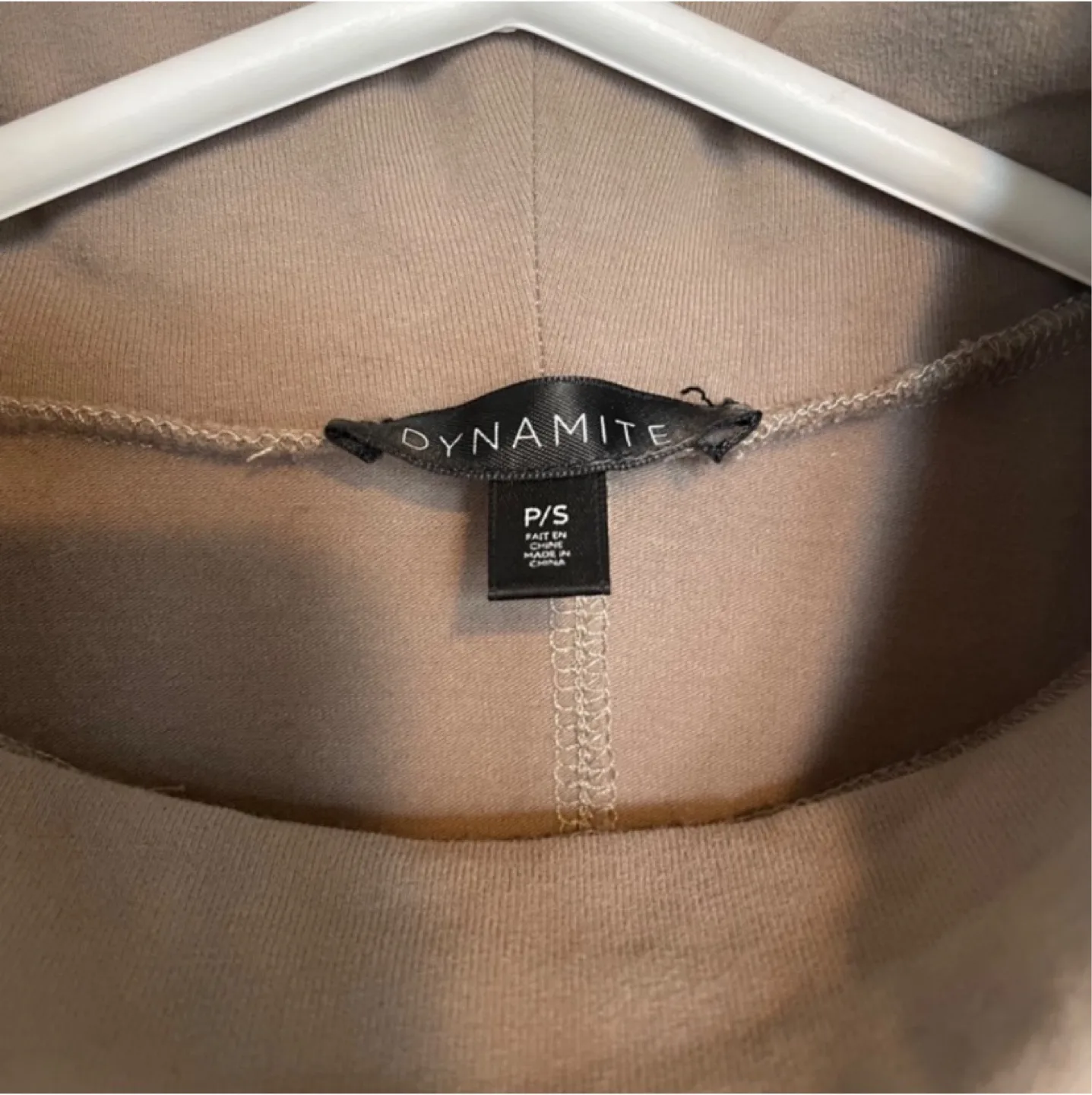 Dynamite mock neck long sleeve cotton top image indicator(3)