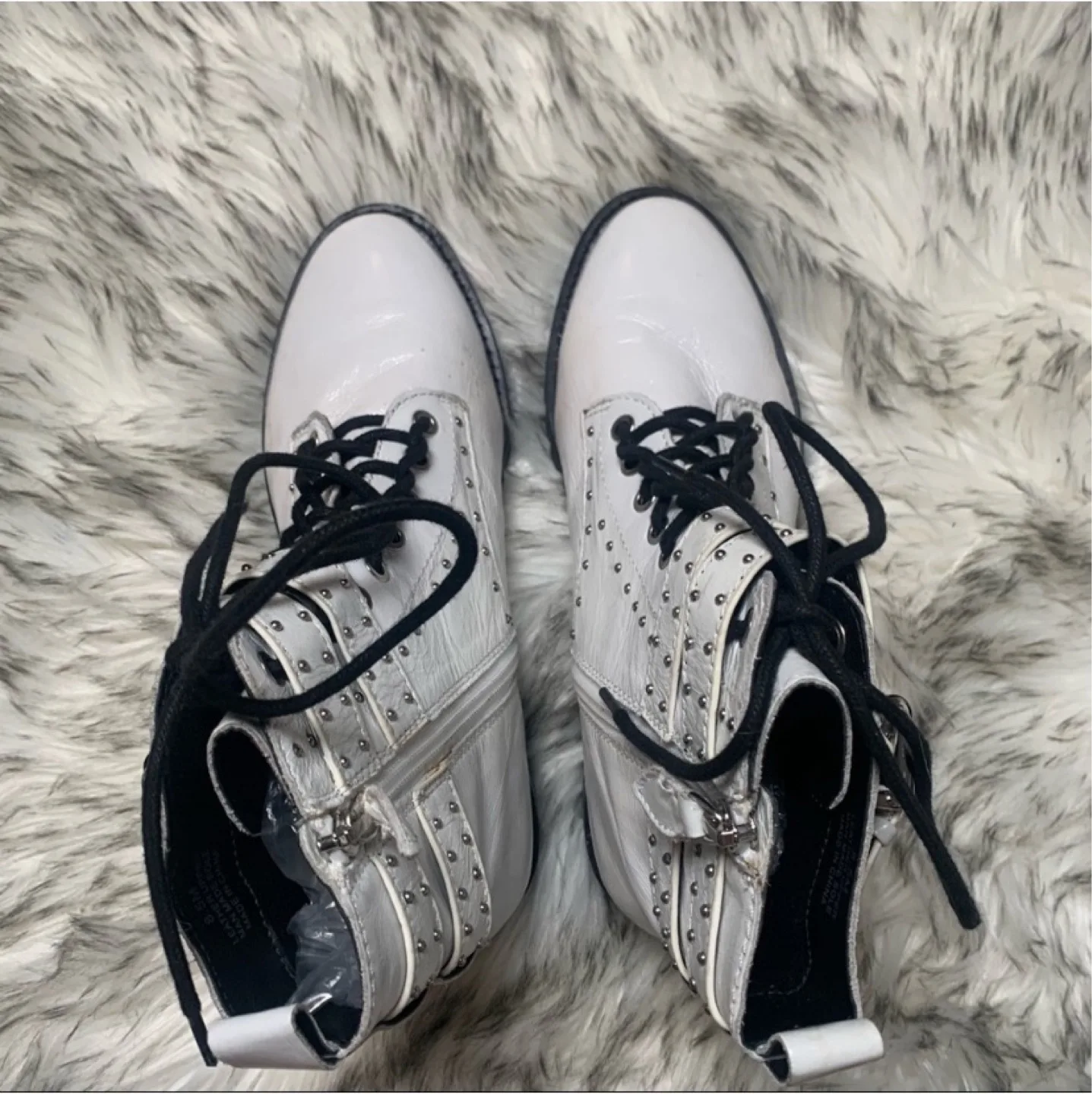 Rebecca Minkoff Jaiden stud combat boots size 8.5 image indicator(4)