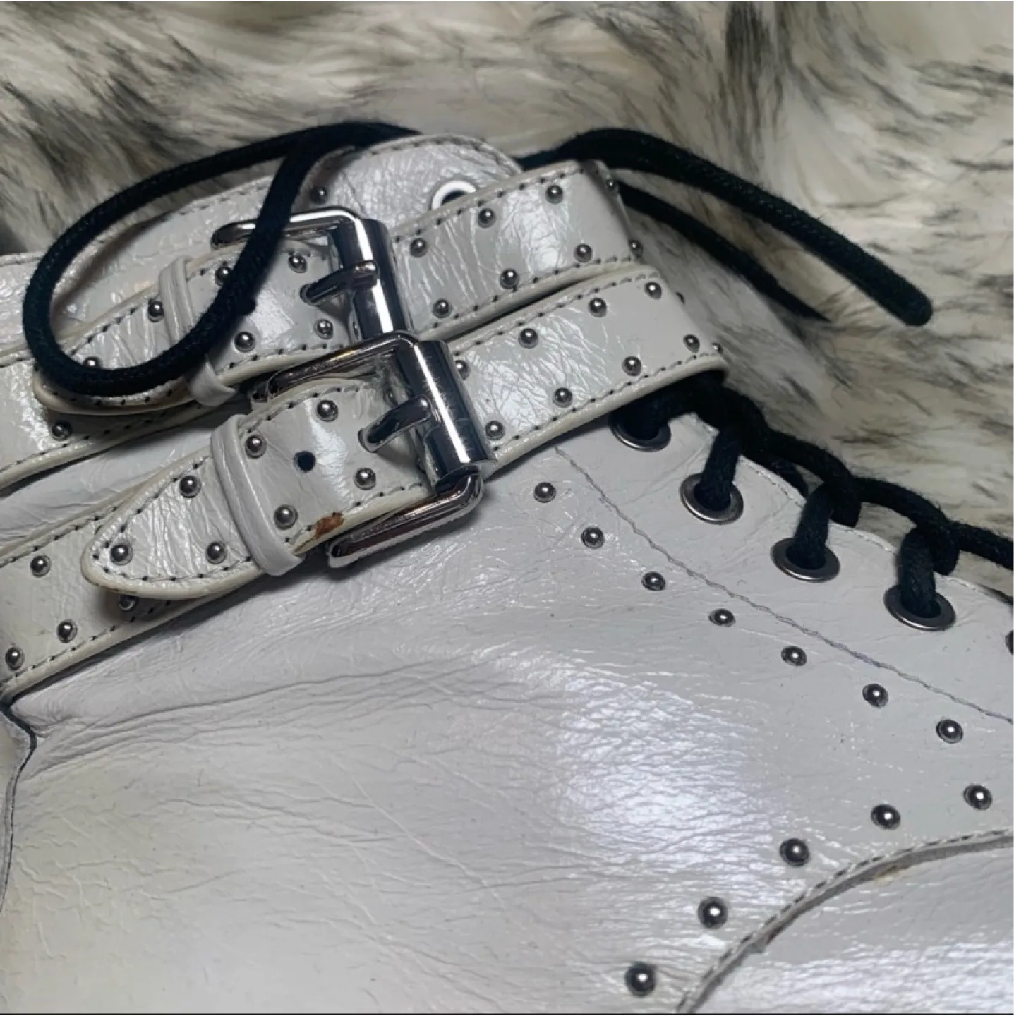 Rebecca Minkoff Jaiden stud combat boots size 8.5 image indicator(6)