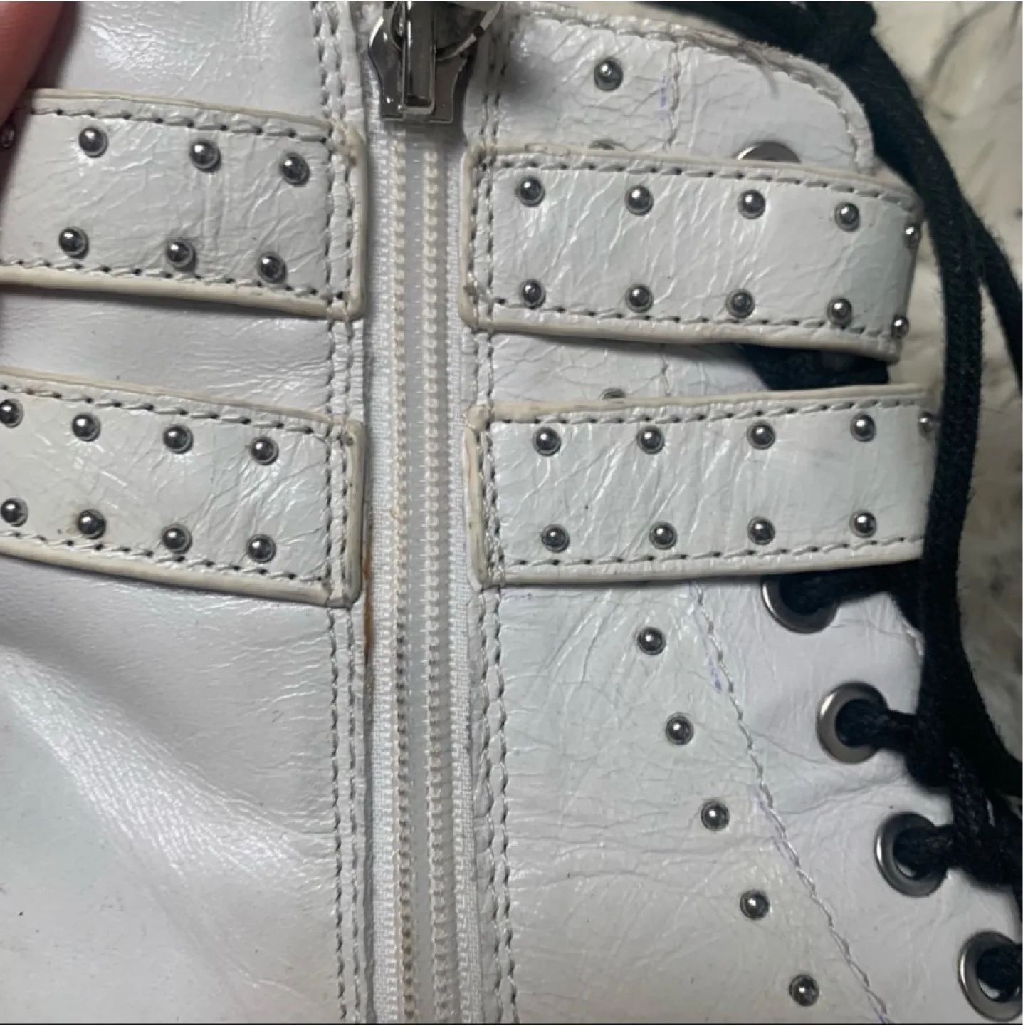 Rebecca Minkoff Jaiden stud combat boots size 8.5 image indicator(7)