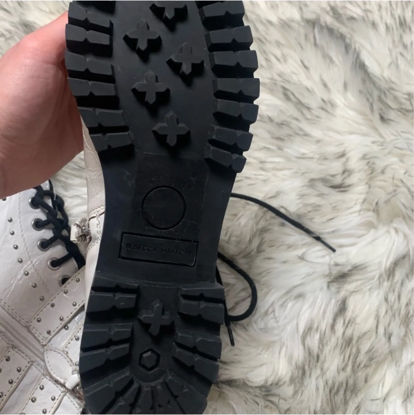 Rebecca Minkoff Jaiden stud combat boots size 8.5 image indicator(8)