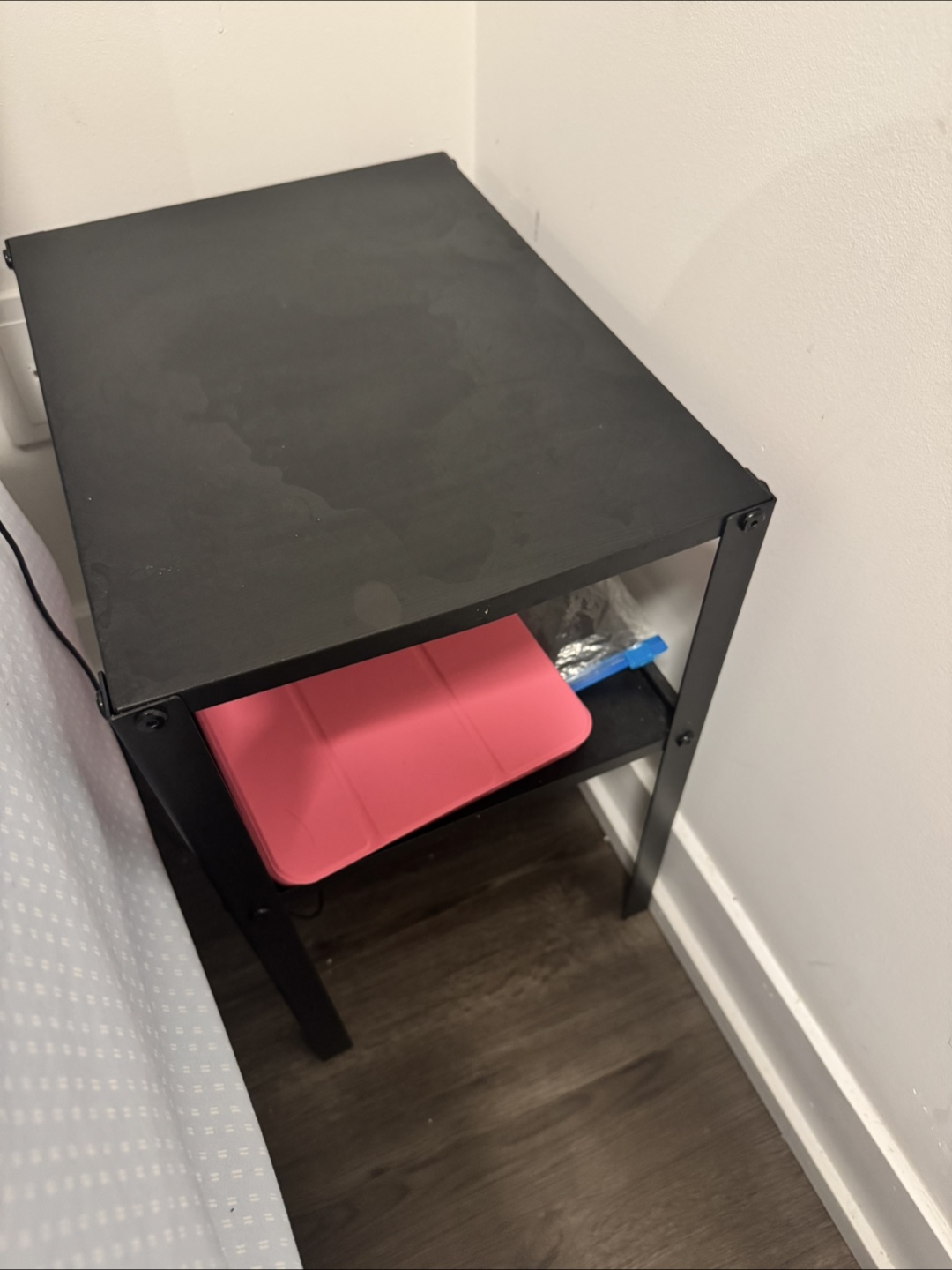 2 IKEA KNARREVIK Nightstand, Black