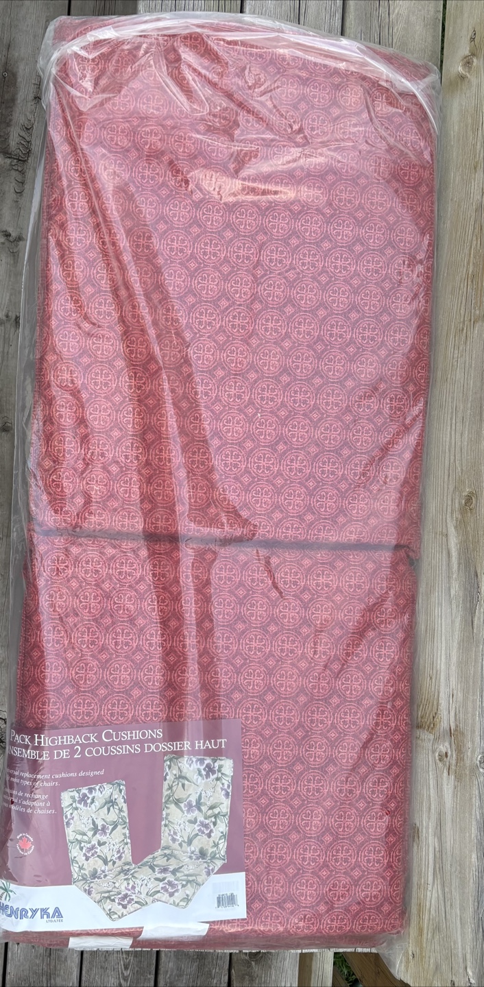 Henryka Highback Chair Cushions - New in Package
