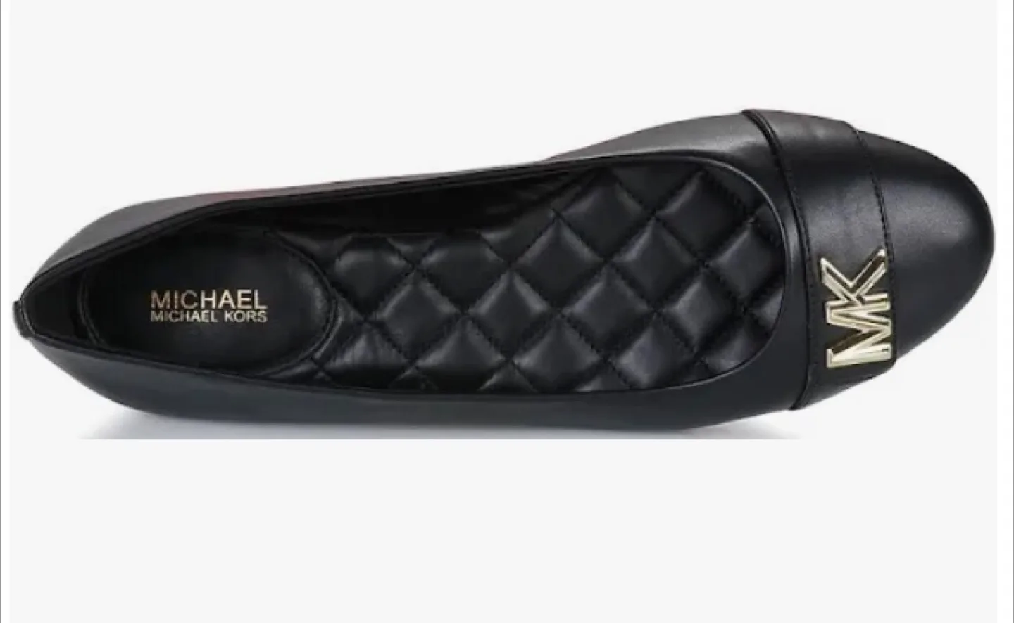 Michael Kors Black Leather Ballet Flats image indicator(2)