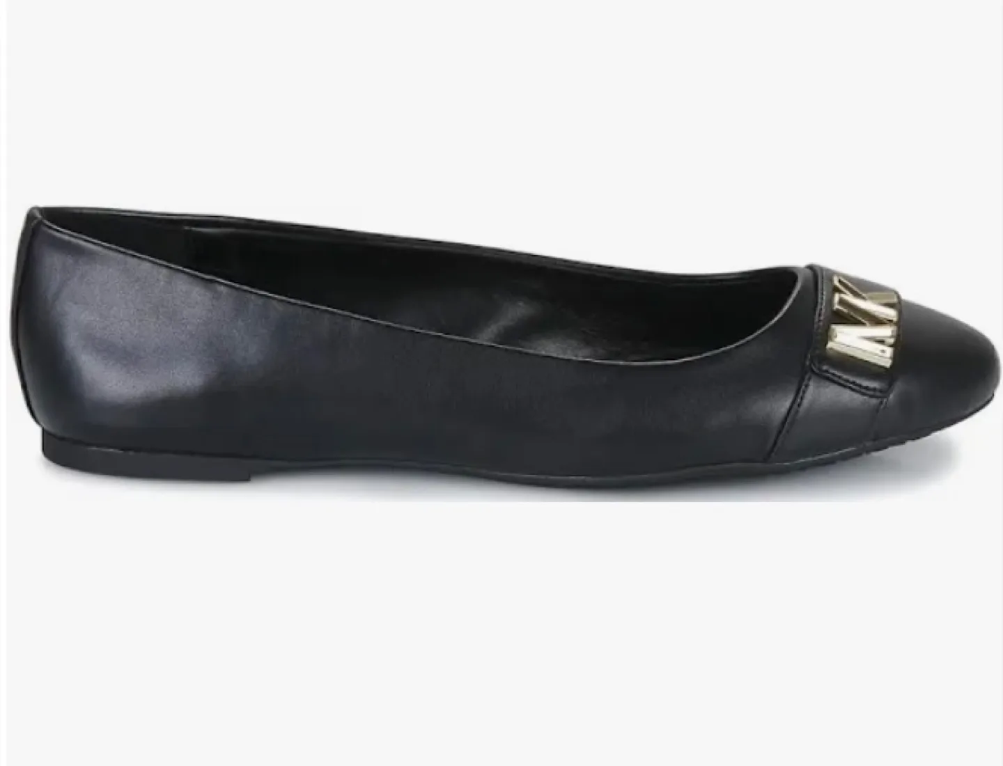 Michael Kors Black Leather Ballet Flats thumbnail