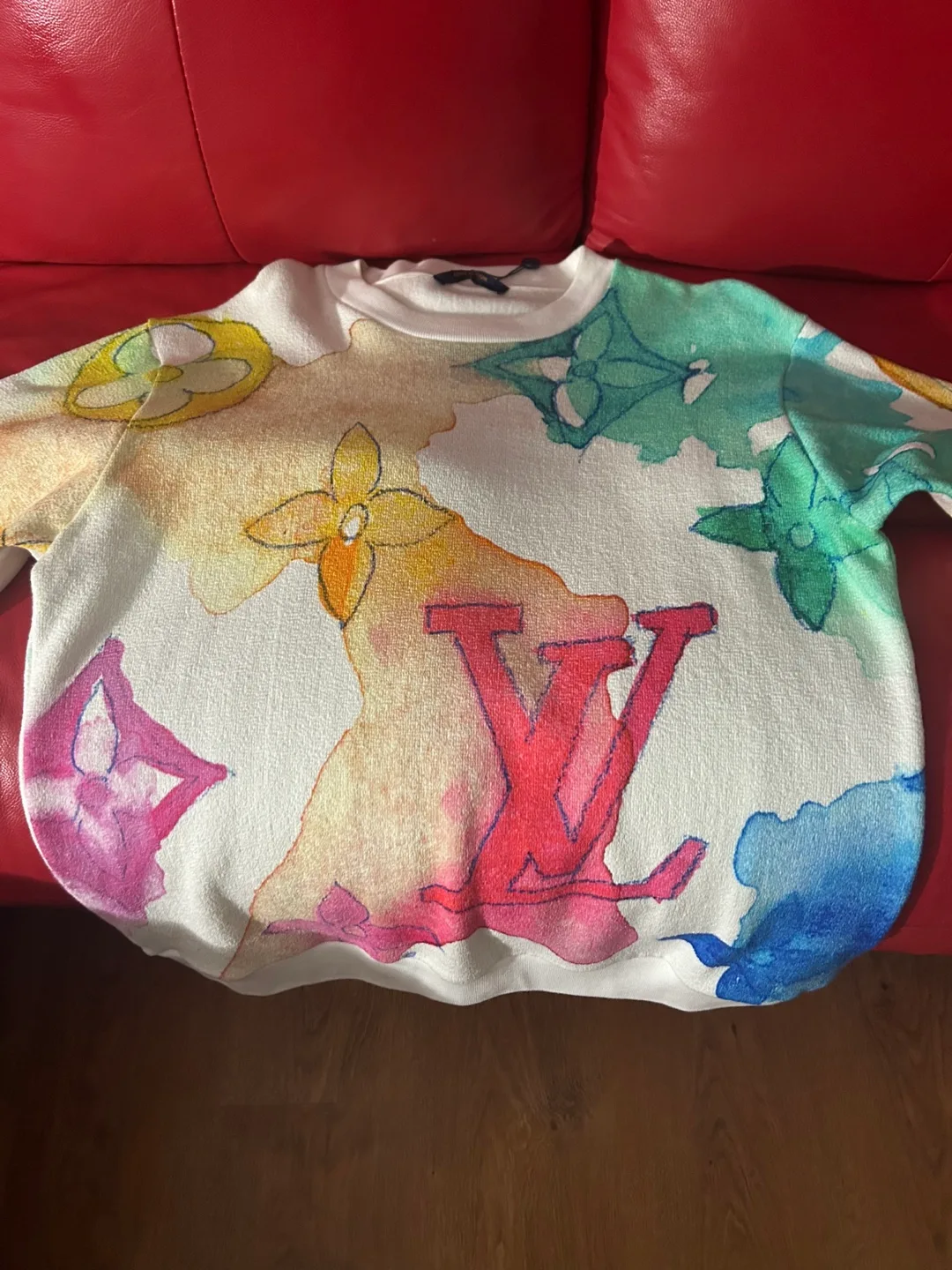 Louis Vuitton Watercolor Multicolor Crewneck thumbnail