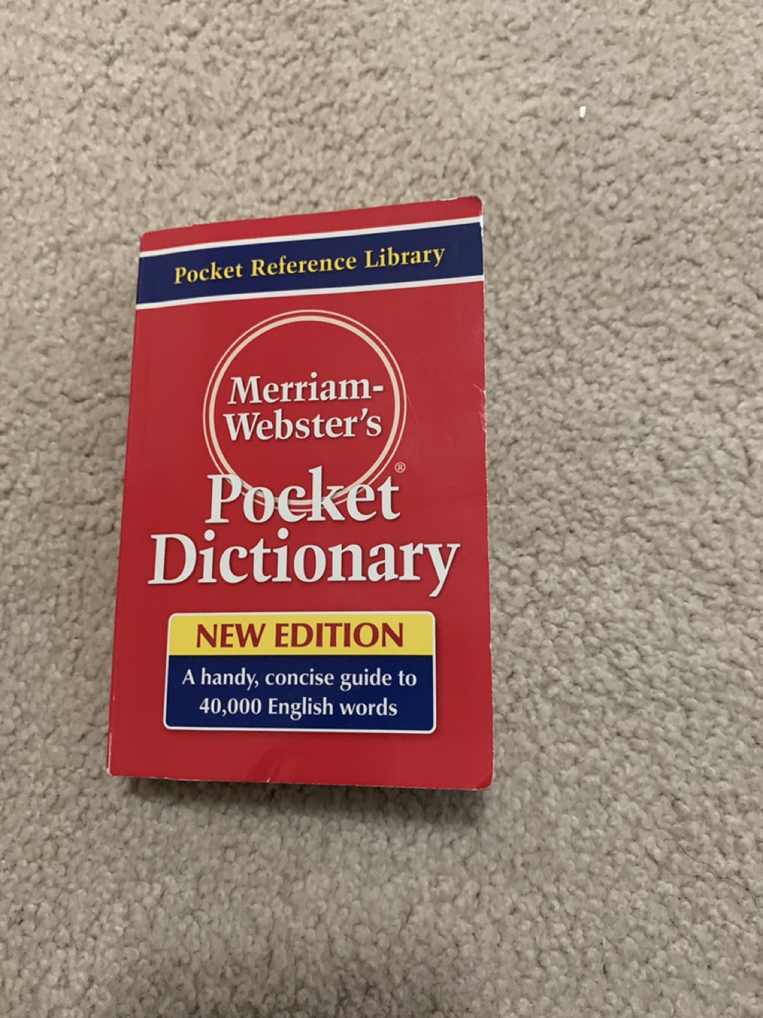 Merriam-Webster's Pocket Dictionary - New Edition