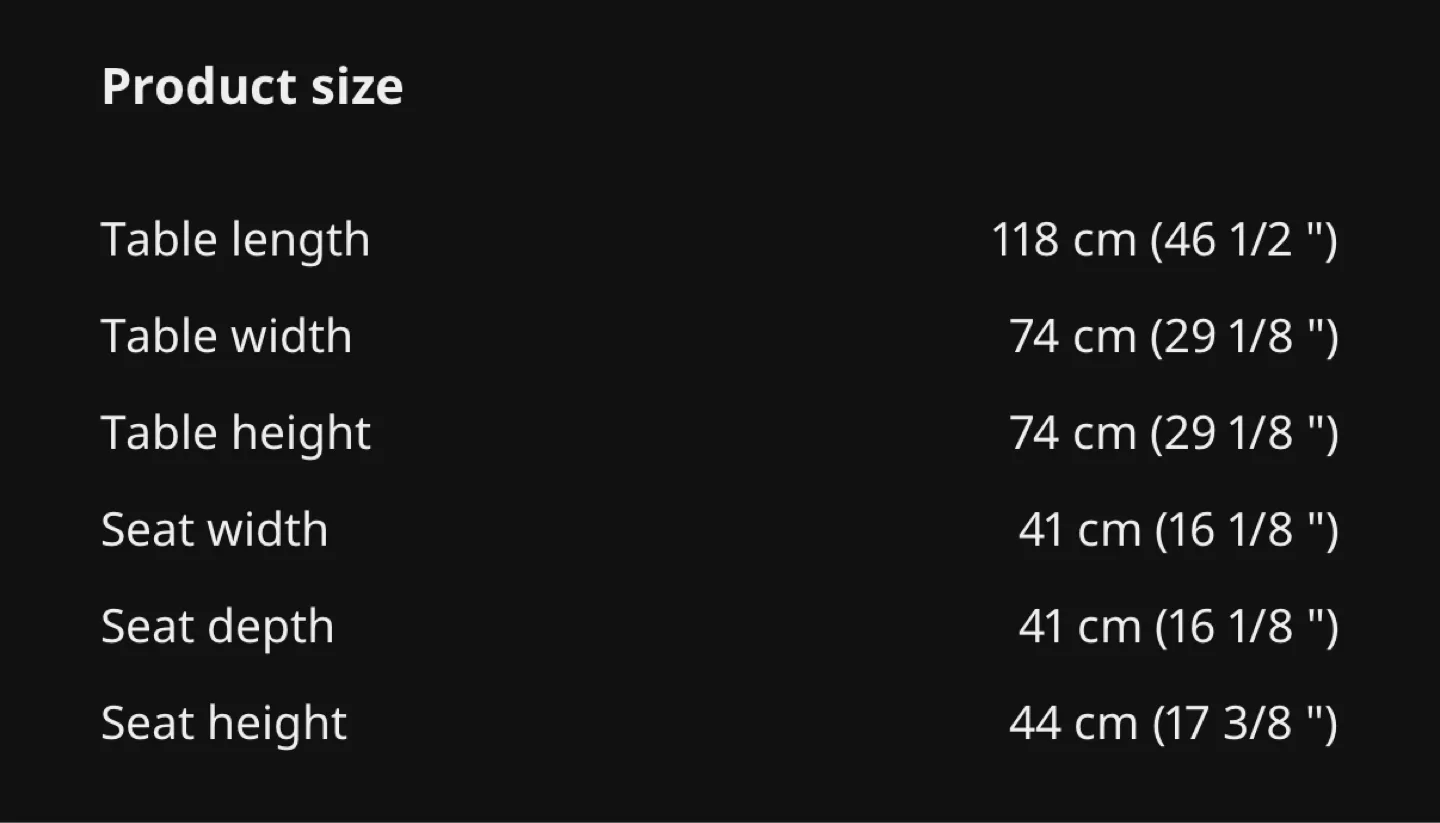 IKEA JOKKMOKK Dining Table and 4 Chairs image indicator(3)