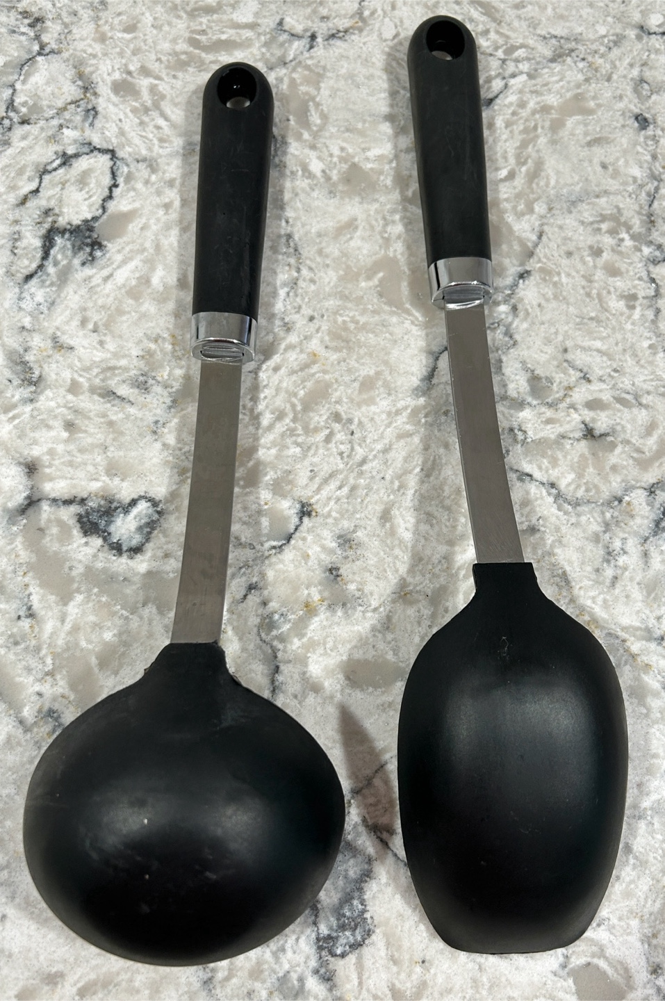 Two Kitchen Utensils: Ladle and Serving Spoon - photo 2