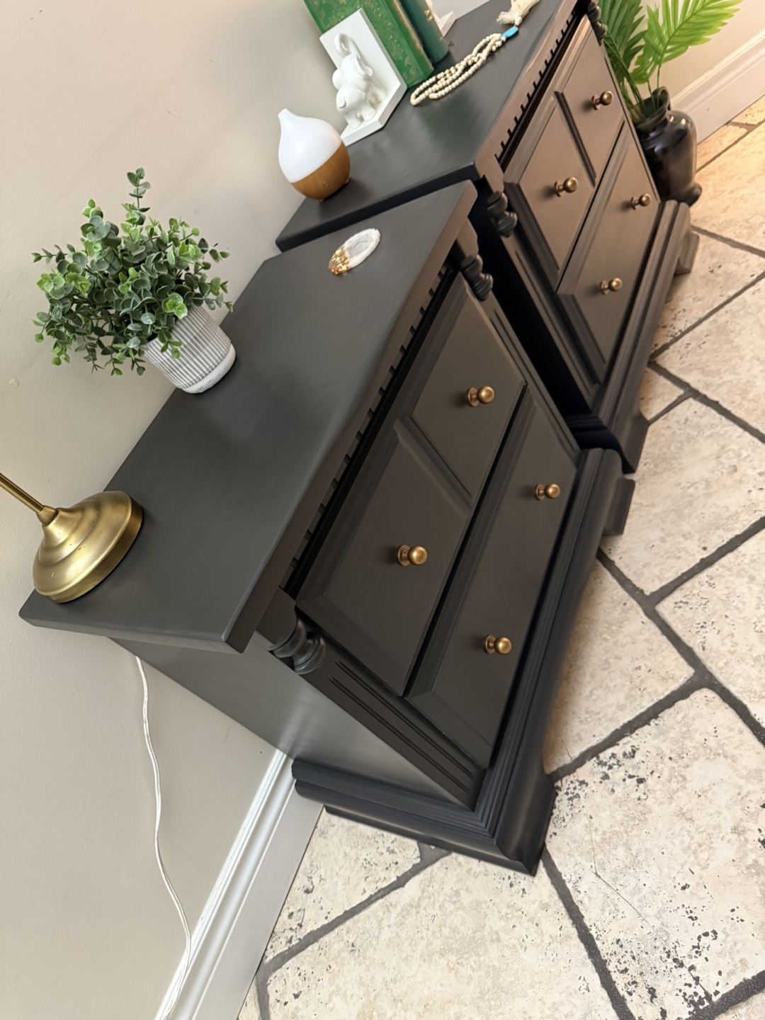 Kroehler Black Nightstands - Pair - photo 2