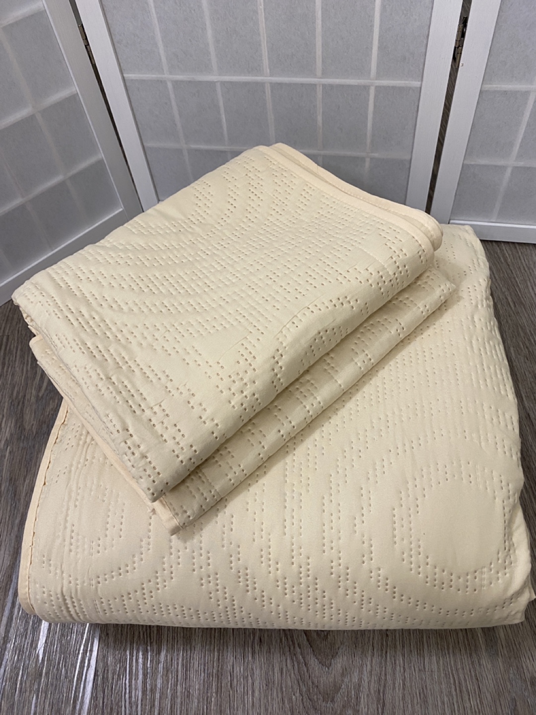 Kingnex Oversized King Bedspread Coverlet Set - Beige - photo 3