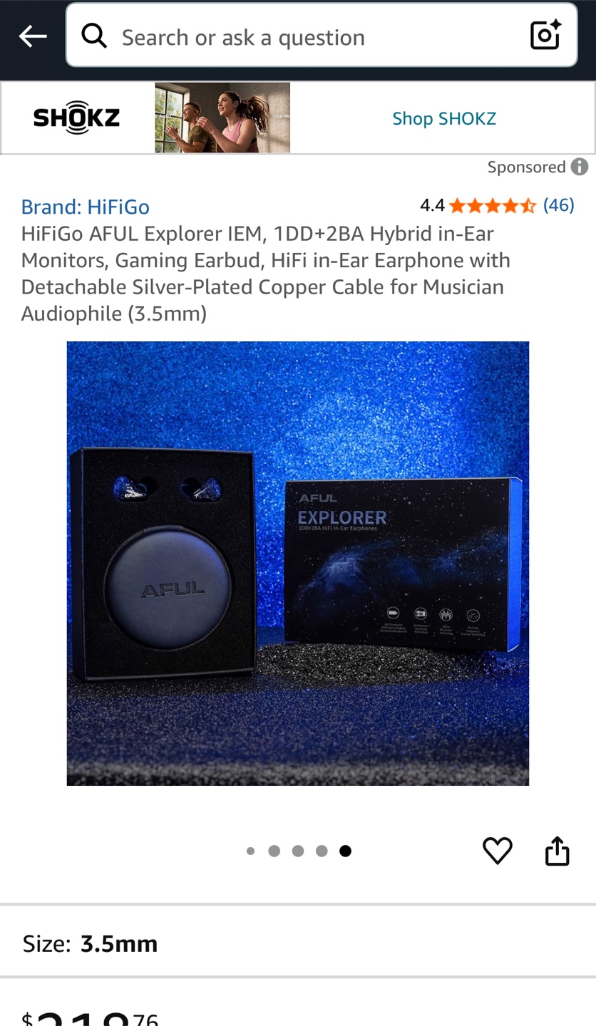 AFUL Explorer IEM 3.5mm - photo 2