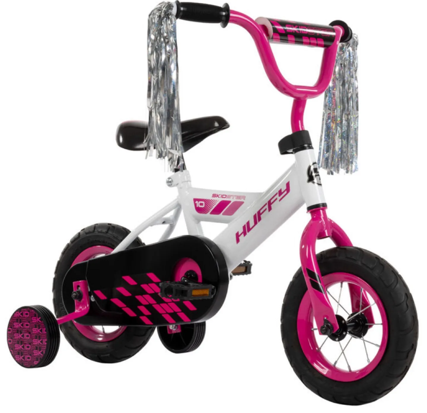 Huffy Skidster 10" Kids Bike - White & Pink image indicator(2)