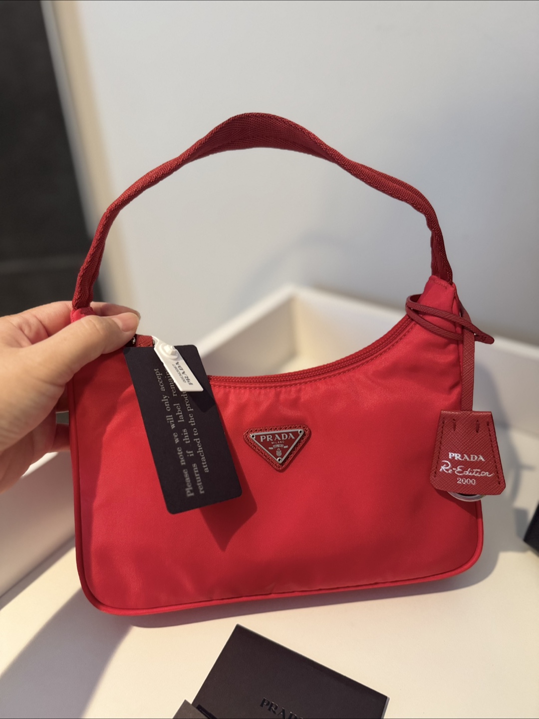 Prada Re-Edition 2000 Mini Bag - Rosso - photo 5