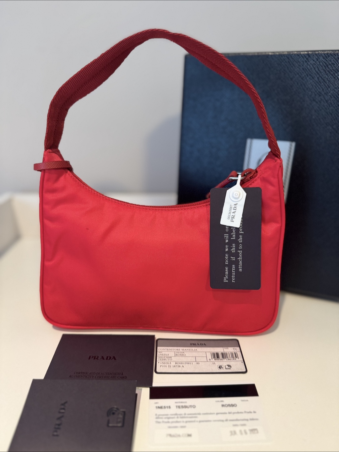 Prada Re-Edition 2000 Mini Bag - Rosso - photo 4