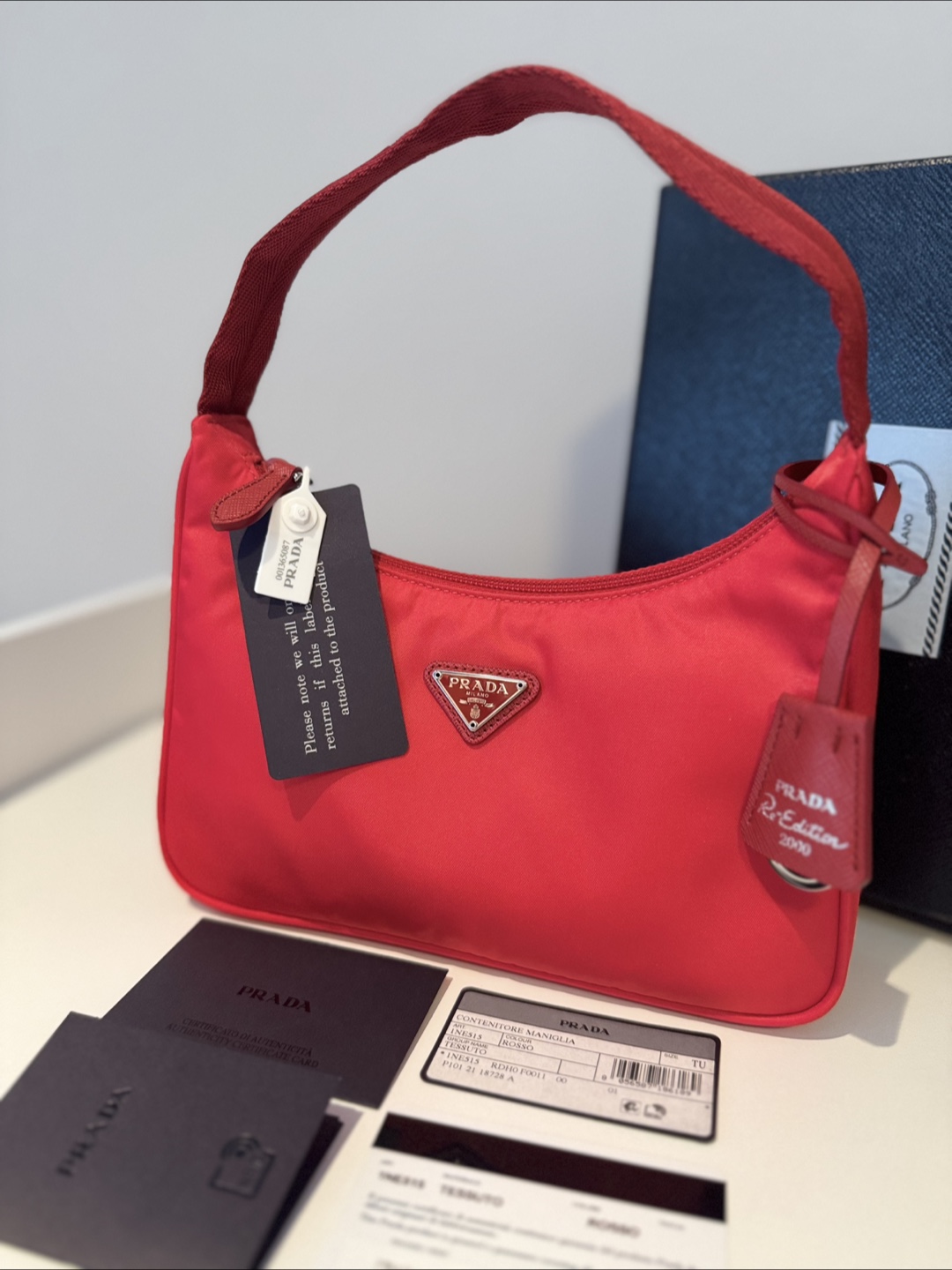 Prada Re-Edition 2000 Mini Bag - Rosso - photo 3