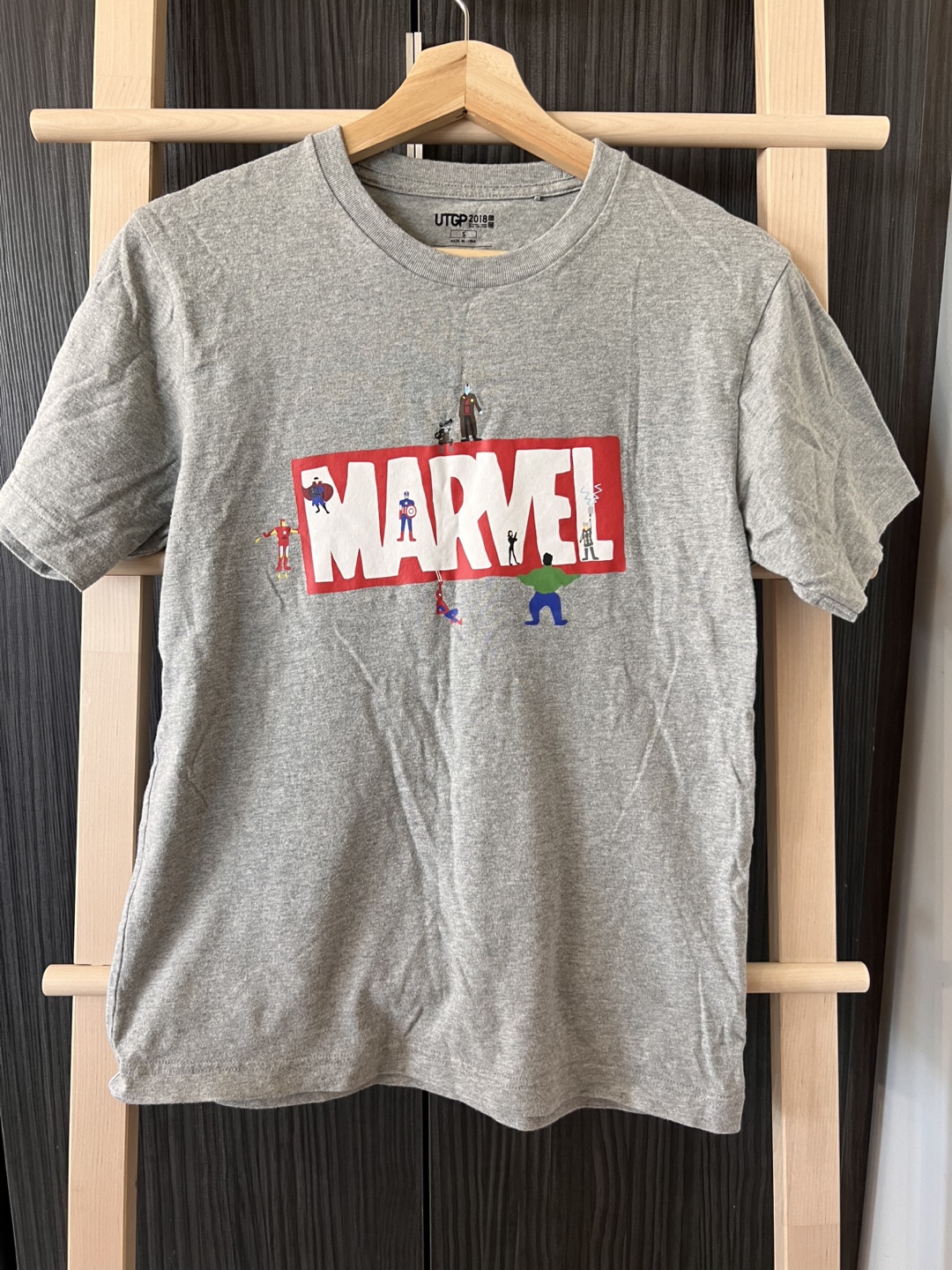 Uniqlo x Marvel Avengers Grey Tee - Size S